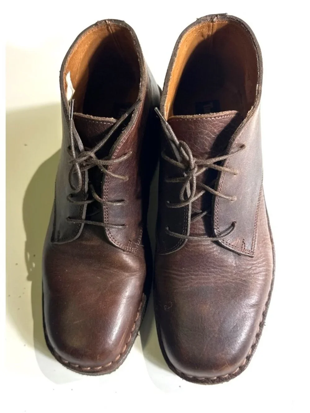 Timberland Mens Leather Chukka Boots Size 8M Brown Made In Italy